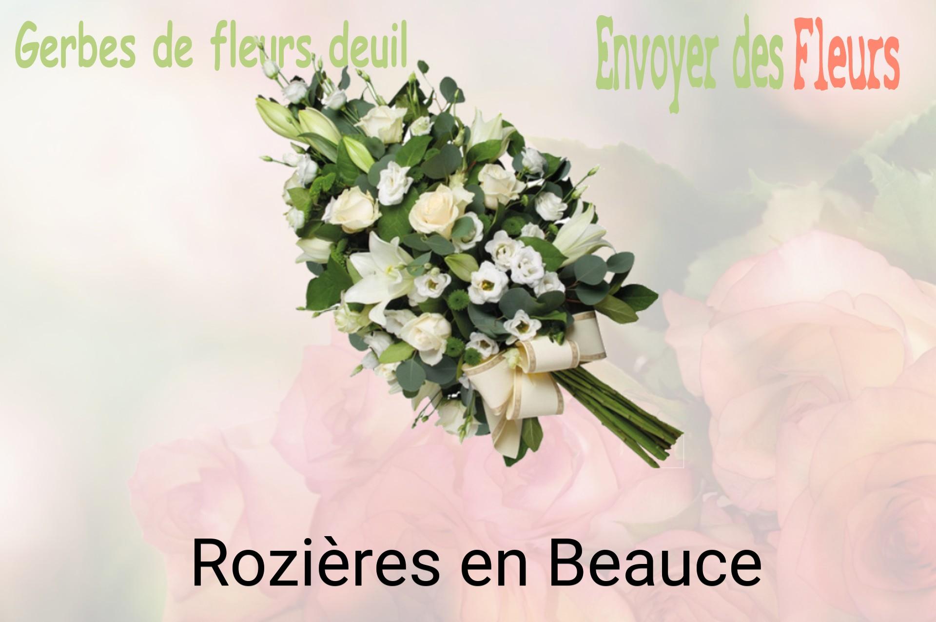 Gerbe de fleurs de deuil livrée à Rozières-en-Beauce
